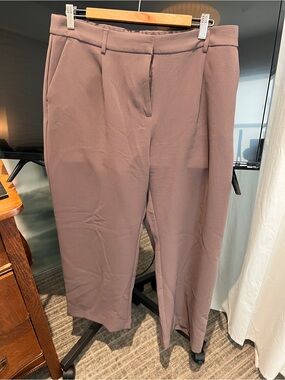 DKNY Taupe Women's Straight-Leg Dress Pants size 12